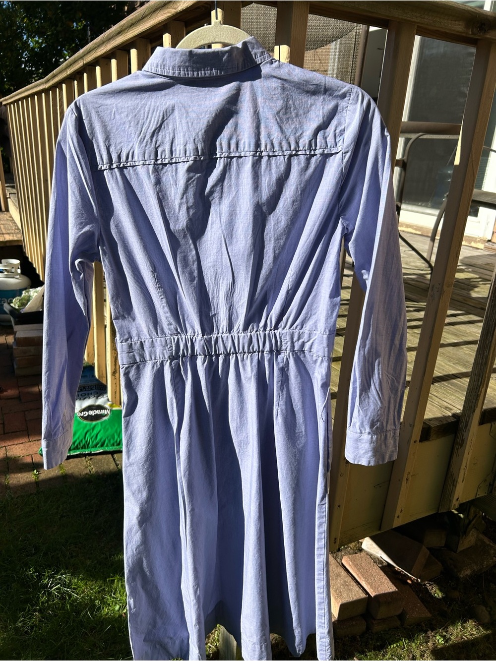 J. Crew Shirt Dress with Waist Tie - Picture 4 of 5